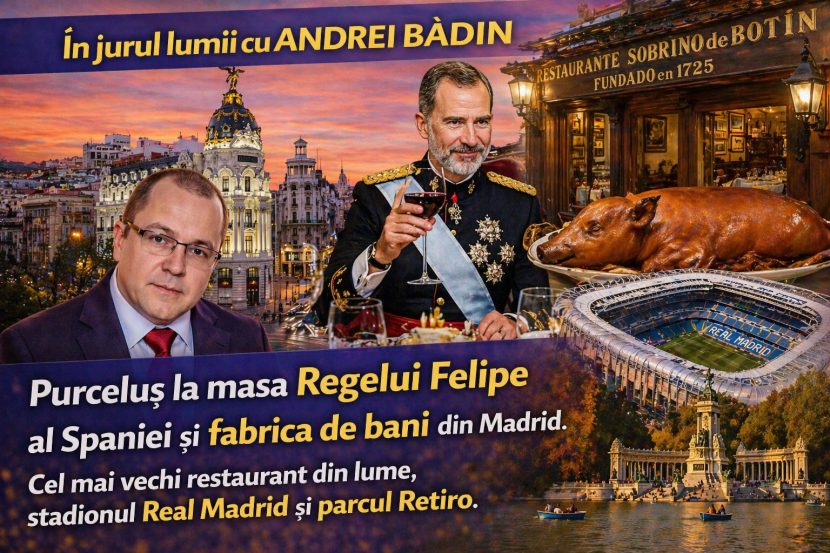 Purceluș la masa Regelui Felipe al Spaniei și fabrica de bani din Madrid WhatsApp Image 2026-04-25 at 04.17.19